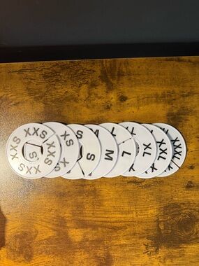 Sizing Discs. Size XS - XXXL